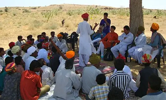 Artist get-together at Kanoi village of Jaiselmer